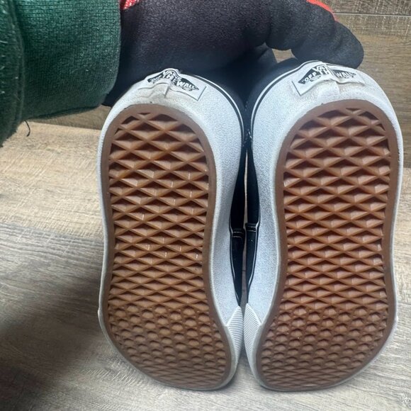 Vans Authentic Stackform Off The Wall Black Canvas Sneakers Women's Size 8 - Picture 4 of 7